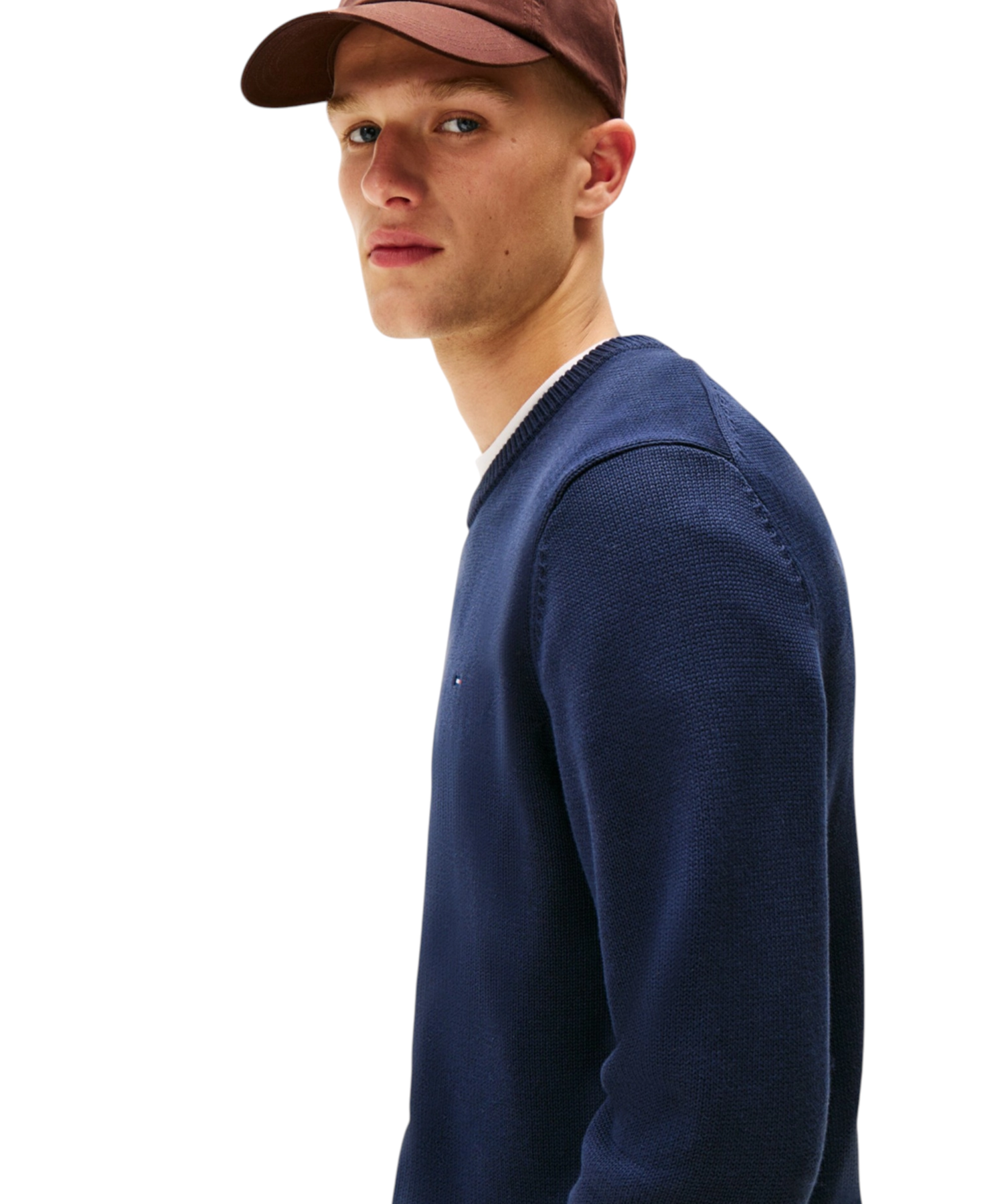Tommy Hilfiger – Ανδρικό Πουλόβερ Essential Slim Fit DM0DM21787-C1G Μπλε Σκούρο (1) Tommy Hilfiger - Ανδρικό Πουλόβερ Essential Slim Fit DM0DM21787-C1G Μπλε Σκούρο DM0DM21787-C1G