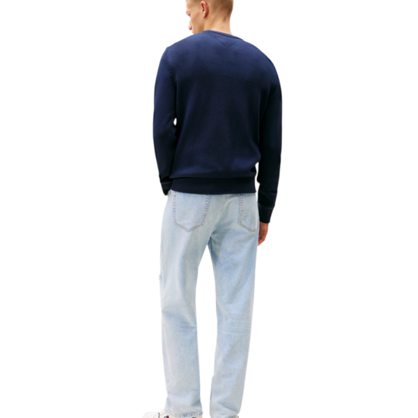Tommy Hilfiger - Ανδρικό Πουλόβερ Essential Slim Fit DM0DM21787-C1G Μπλε Σκούρο DM0DM21787-C1G