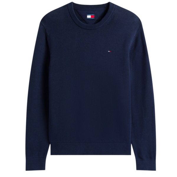 Tommy Hilfiger - Ανδρικό Πουλόβερ Essential Slim Fit DM0DM21787-C1G Μπλε Σκούρο DM0DM21787-C1G