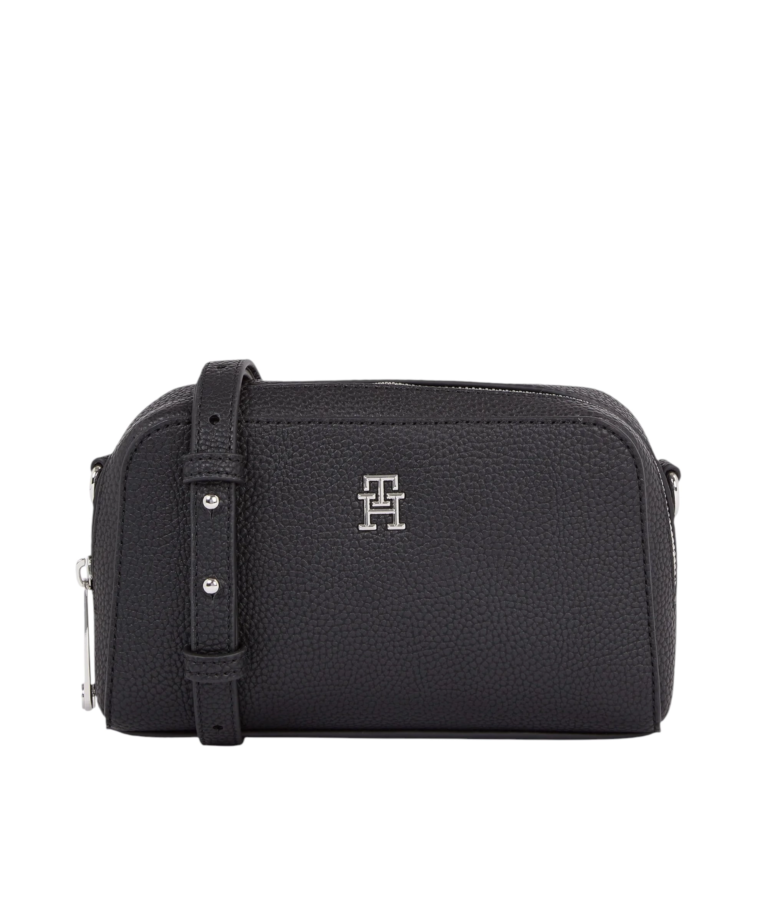 Tommy Hilfiger - Γυναικεία Τσάντα Th Emblem Crossover AW0AW15216-BDS Μαύρο