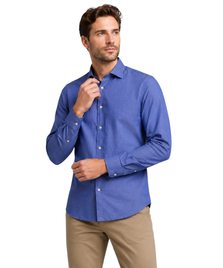 U.S. Polo Assn. - Ανδρικό Πουκάμισο Μακρυμάνικο 64027-53324-670 Μπλε