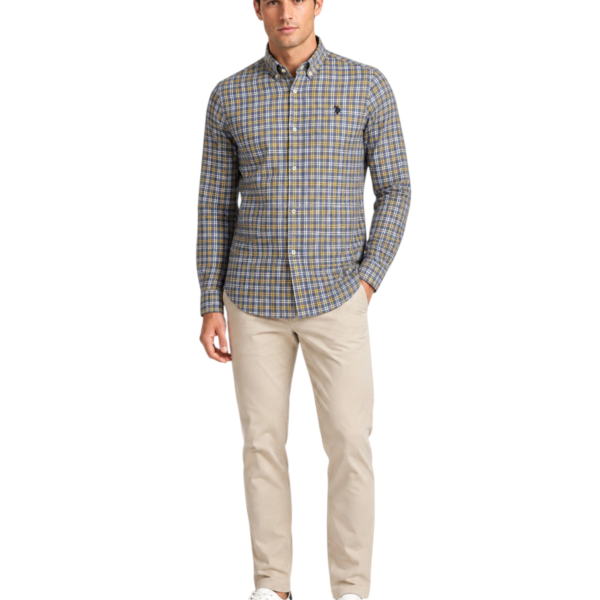 U.S. Polo Assn. - Ανδρικό Πουκάμισο Μακρυμάνικο 64060-53310-881 Μπλε 64060-53310-881