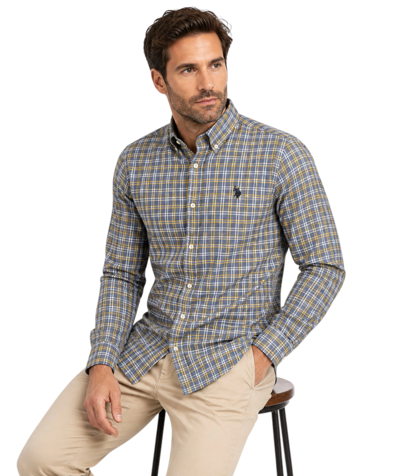 U.S. Polo Assn. - Ανδρικό Πουκάμισο Μακρυμάνικο 64060-53310-881 Μπλε (2) U.S. Polo Assn. - Ανδρικό Πουκάμισο Μακρυμάνικο 64060-53310-881 Μπλε 64060-53310-881