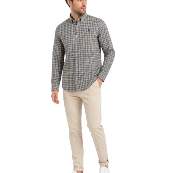U.S. Polo Assn. - Ανδρικό Πουκάμισο Μακρυμάνικο 64060-53310-881 Μπλε 64060-53310-881