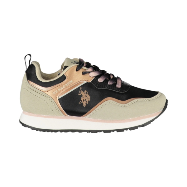 U.S. Polo Assn. - Παιδικά Sneakers Nobik NOBIK010KCNH3-BLK-BEI Μαύρο/Μπεζ