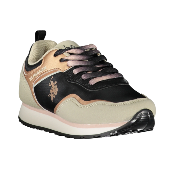 U.S. Polo Assn. - Παιδικά Sneakers Nobik NOBIK010KCNH3-BLK-BEI Μαύρο/Μπεζ NOBIK010KCNH3-BLK-BEI
