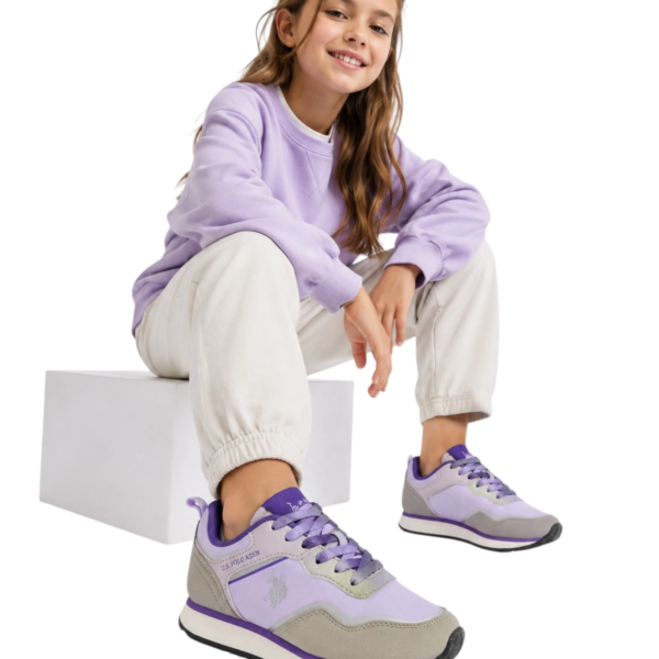 U.S. Polo Assn. - Γυναικεία Sneakers Nobik NOBIK010KCNH3-LIL-GR Λιλά NOBIK010KCNH3-LIL-GR