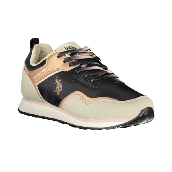 U.S. Polo Assn. - Γυναικεία Sneakers Nobik NOBIK010KCNH3F-BLK-BEI Μαύρο/Μπεζ NOBIK010KCNH3F-BEI