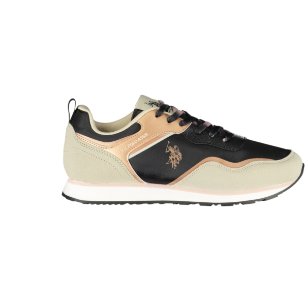 U.S. Polo Assn. - Γυναικεία Sneakers Nobik NOBIK010KCNH3F-BLK-BEI Μαύρο/Μπεζ