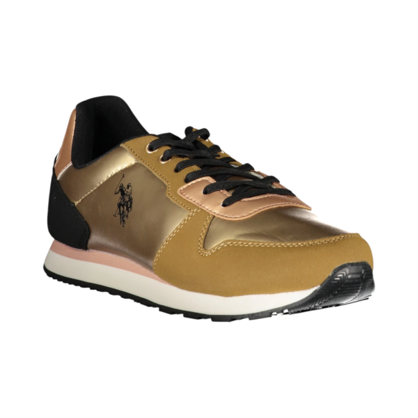 U.S. Polo Assn. - Γυναικεία Sneakers Nobik NOBIK011KCNH2F-BRW Χρυσό NOBIK011KCNH2F-BRW