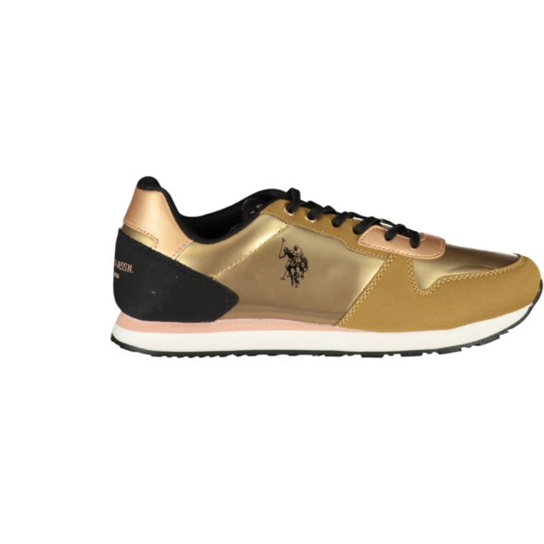 U.S. Polo Assn. - Γυναικεία Sneakers Nobik NOBIK011KCNH2F-BRW Χρυσό