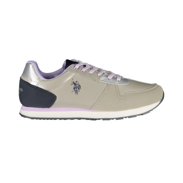 U.S. Polo Assn. - Γυναικεία Sneakers Nobik NOBIK011KCNH2F-SIL Ασημί/Μπεζ