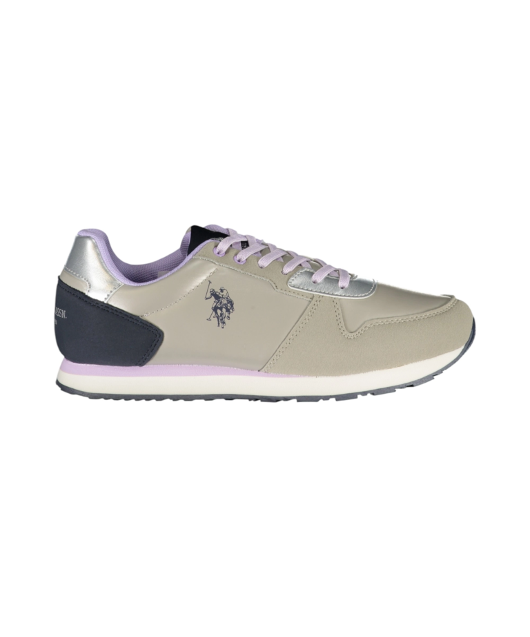 U.S. Polo Assn. - Γυναικεία Sneakers Nobik NOBIK011KCNH2F-SIL Ασημί/Μπεζ