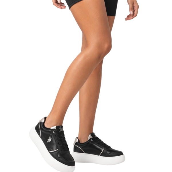 U.S. Polo Assn. - Γυναικεία Sneakers Zabry ZABRY003WEYH1-BLK Μαύρο ZABRY003WEYH1-BLK