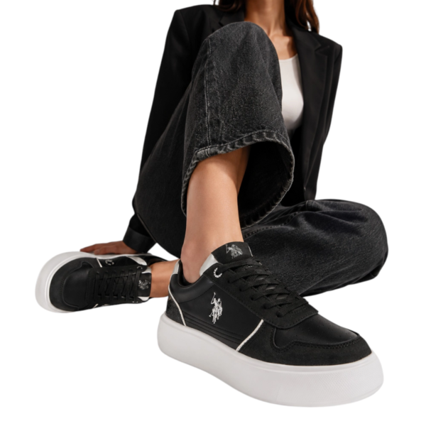 U.S. Polo Assn. - Γυναικεία Sneakers Zabry ZABRY003WEYH1-BLK Μαύρο ZABRY003WEYH1-BLK
