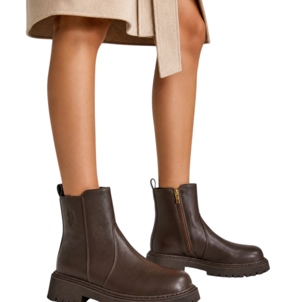 U.S. Polo Assn. - Γυναικεία Αρβυλάκια AMBRA003WGY1-DBR Καφέ AMBRA003WGY1-DBR