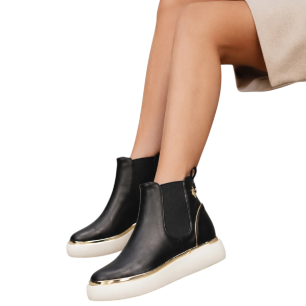 U.S. Polo Assn. - Γυναικεία Μποτάκια Angie ANGIE002WAY1-BLK-LG Μαύρο ANGIE002WAY1-BLK-LG