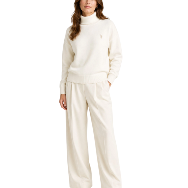 U.S. Polo Assn. - Γυναικείο Πουλόβερ Ζιβάγκο 63443-52631-101 Λευκό 63443-52631-101