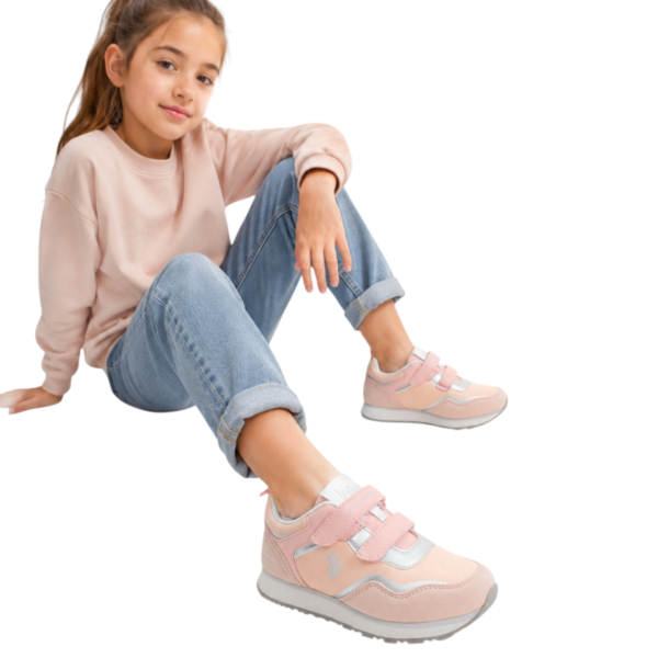 U.S. Polo Assn. - Παιδικά Sneakers NOBIK009K3NH1-SAP-SI Ροζ Απαλό NOBIK009K3NH1-SAP-SI