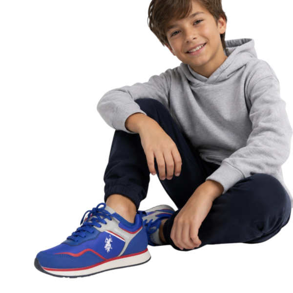 U.S. Polo Assn. - Παιδικά Sneakers Nobik NOBIK010KCNH4-BLU Μπλε NOBIK010KCNH4-BLU