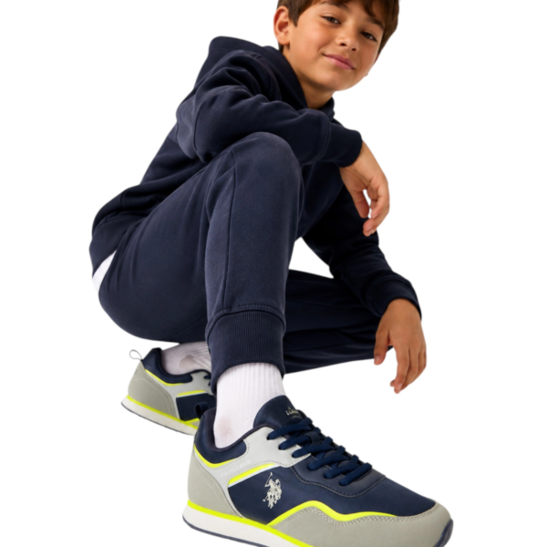 U.S. Polo Assn. - Παιδικά Sneakers Nobik NOBIK010KCNH4-DBL-GR Μπλε/Γκρι NOBIK010KCNH4-DBL-GR