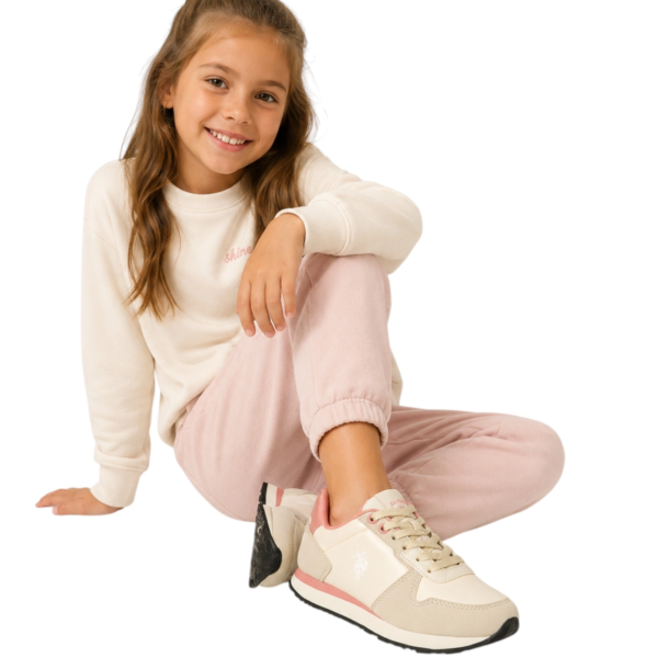 U.S. Polo Assn. - Παιδικά Sneakers Nobik NOBIK011KCNH2-BEI Μπεζ NOBIK011KCNH2-BEI