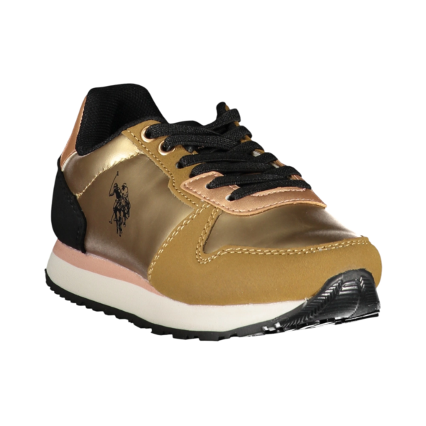 U.S. Polo Assn. - Παιδικά Sneakers Nobik NOBIK011KCNH2-BRW Χρυσό NOBIK011KCNH2-BRW
