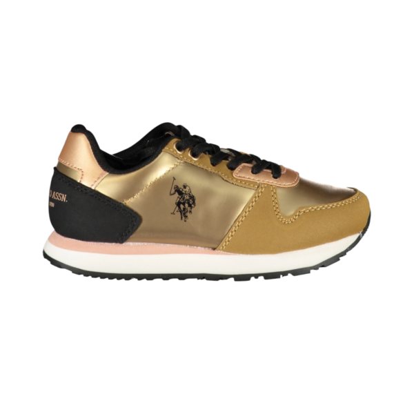 U.S. Polo Assn. - Παιδικά Sneakers Nobik NOBIK011KCNH2-BRW Χρυσό