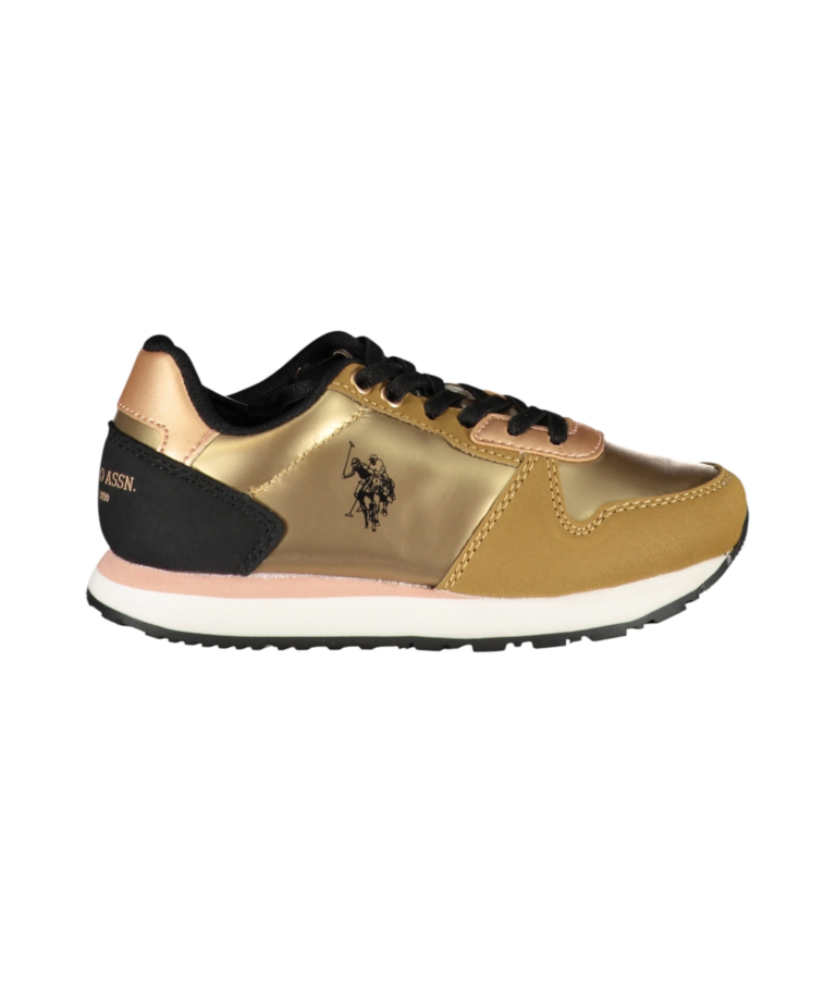 U.S. Polo Assn. - Παιδικά Sneakers Nobik NOBIK011KCNH2-BRW Χρυσό