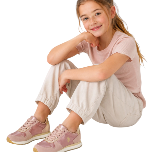 U.S. Polo Assn. - Παιδικά Sneakers Nobik NOBIK011KCNH2-PIN Ροζ NOBIK011KCNH2-PIN