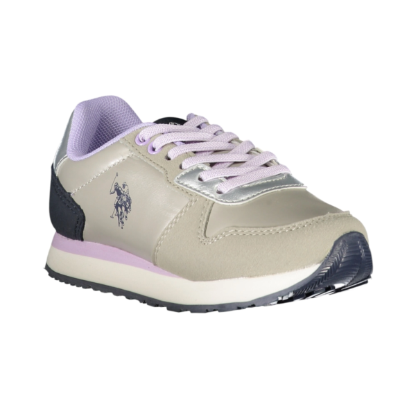 U.S. Polo Assn. - Παιδικά Sneakers Nobik NOBIK011KCNH2-SIL Ασημί/Μπεζ NOBIK011KCNH2-SIL