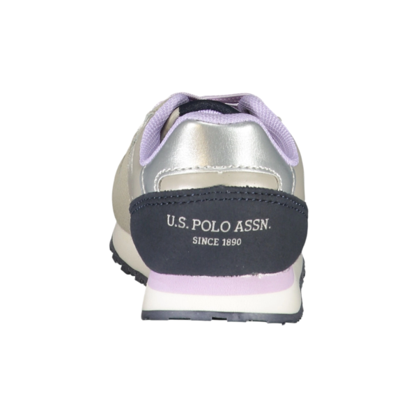 U.S. Polo Assn. - Παιδικά Sneakers Nobik NOBIK011KCNH2-SIL Ασημί/Μπεζ NOBIK011KCNH2-SIL
