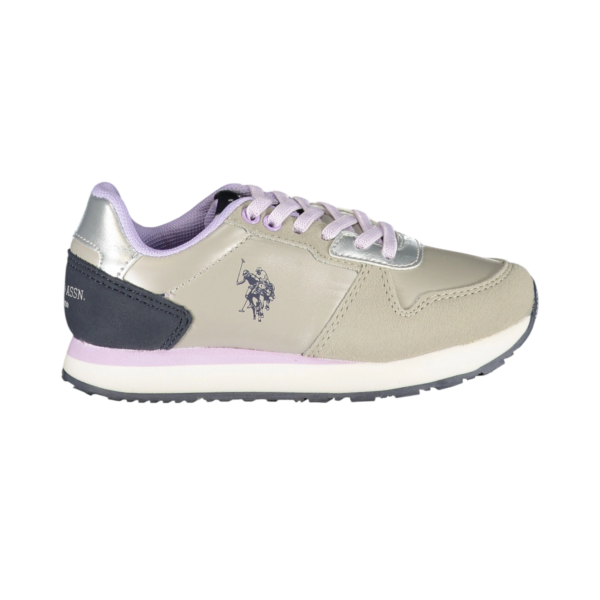 U.S. Polo Assn. - Παιδικά Sneakers Nobik NOBIK011KCNH2-SIL Ασημί/Μπεζ