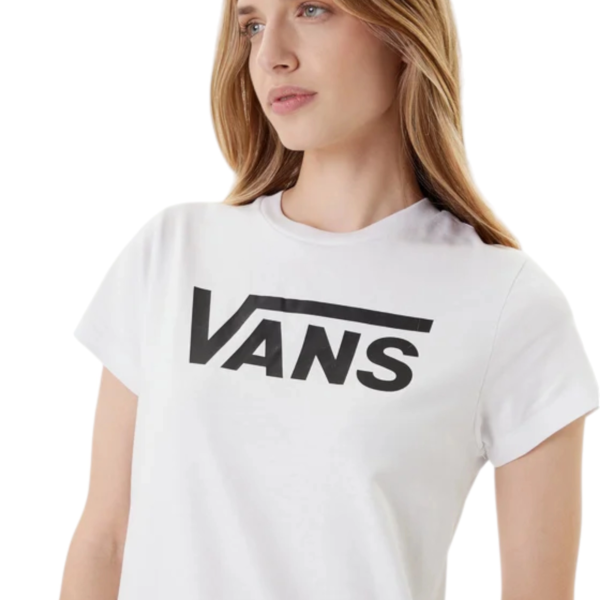 Vans - Γυναικείο Κοντομάνικο T-Shirt Wm Flying V Crew Tee VN0A3UP4-WHT Λευκό VN0A3UP4-WHT