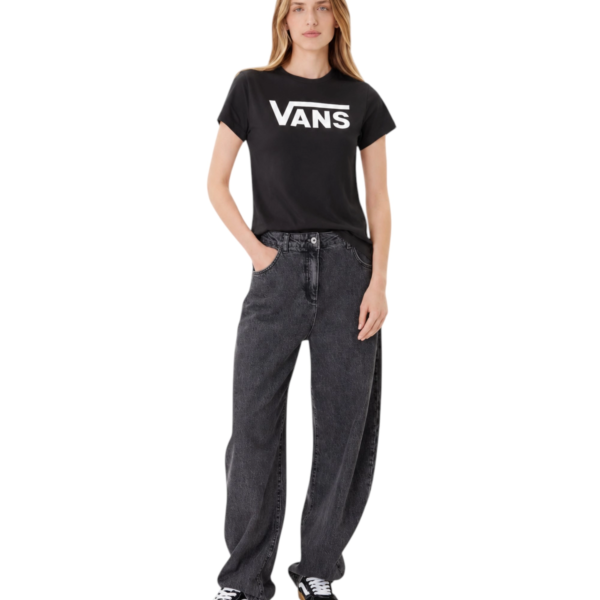 Vans - Γυναικείο Κοντομάνικο T-Shirt Wm Flying V Crew Tee VN0A3UP4-BLK Μαύρο VN0A3UP4-BLK
