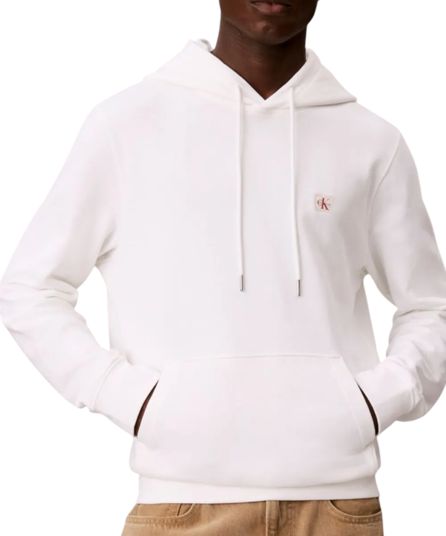 Calvin Klein – Ανδρική Μακρυμάνικη Φούτερ French Terry Woven Label Hoodie LV04RG269G-YAF Λευκό (5) Calvin Klein - Ανδρική Μακρυμάνικη Φούτερ French Terry Woven Label Hoodie LV04RG269G-YAF Λευκό LV04RG269G-YAF