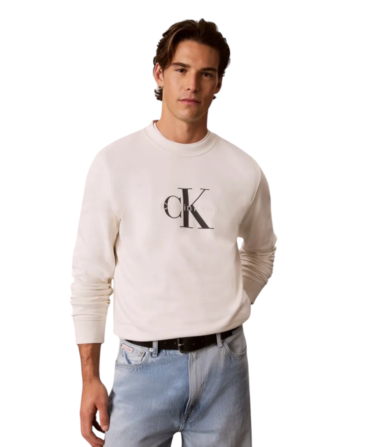 Calvin Klein – Ανδρική Μακρυμάνικη Φούτερ Non-Brushed LV04RG278G-YAS Εκρού (1) Calvin Klein - Ανδρική Μακρυμάνικη Φούτερ Non-Brushed LV04RG278G-YAS Εκρού LV04RG278G-YAS