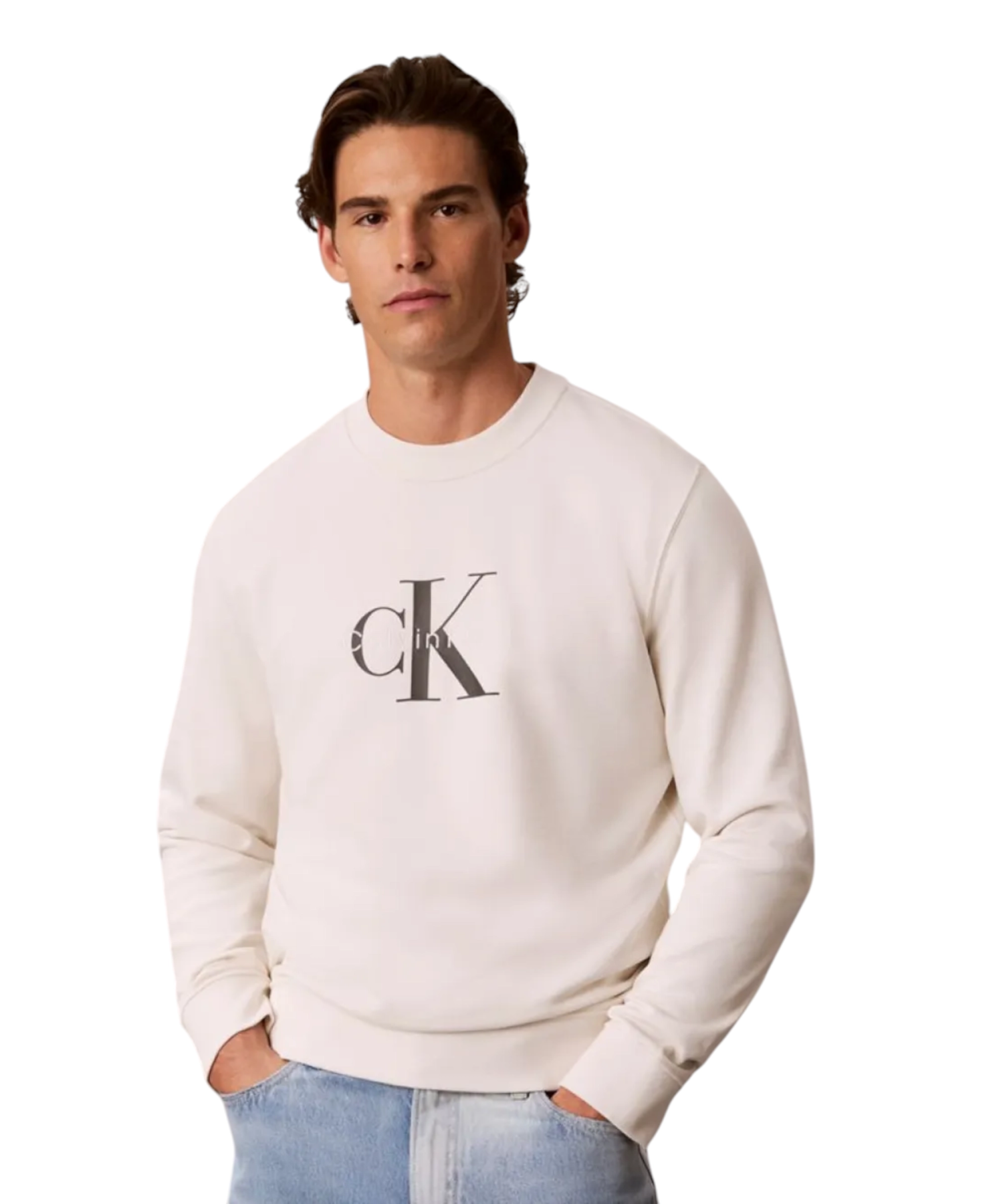 Calvin Klein - Ανδρική Μακρυμάνικη Φούτερ Non-Brushed LV04RG278G-YAS Εκρού (6) Calvin Klein - Ανδρική Μακρυμάνικη Φούτερ Non-Brushed LV04RG278G-YAS Εκρού LV04RG278G-YAS