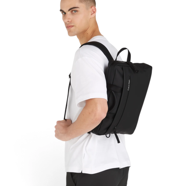 Calvin Klein - Ανδρική Τσάντα Laptop Rubberized Slim Conv Laptop K50K510796-BAX Μαύρο K50K510796-BAX