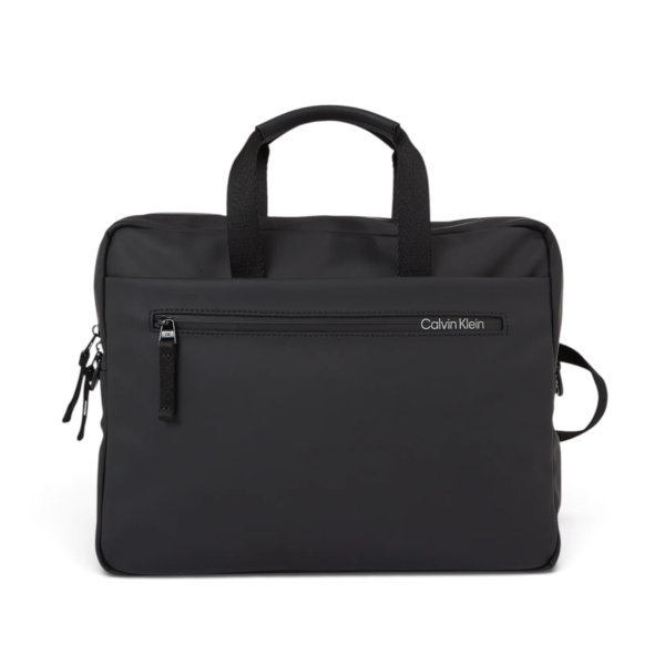 Calvin Klein - Ανδρική Τσάντα Laptop Rubberized Slim Conv Laptop K50K510796-BAX Μαύρο