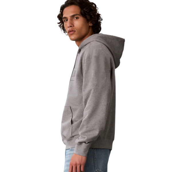 Calvin Klein - Ανδρικό Μακρυμάνικο Φούτερ Varsity Logo Relaxed Fit LV04RH238G-P7E Γκρι LV04RH238G-P7E