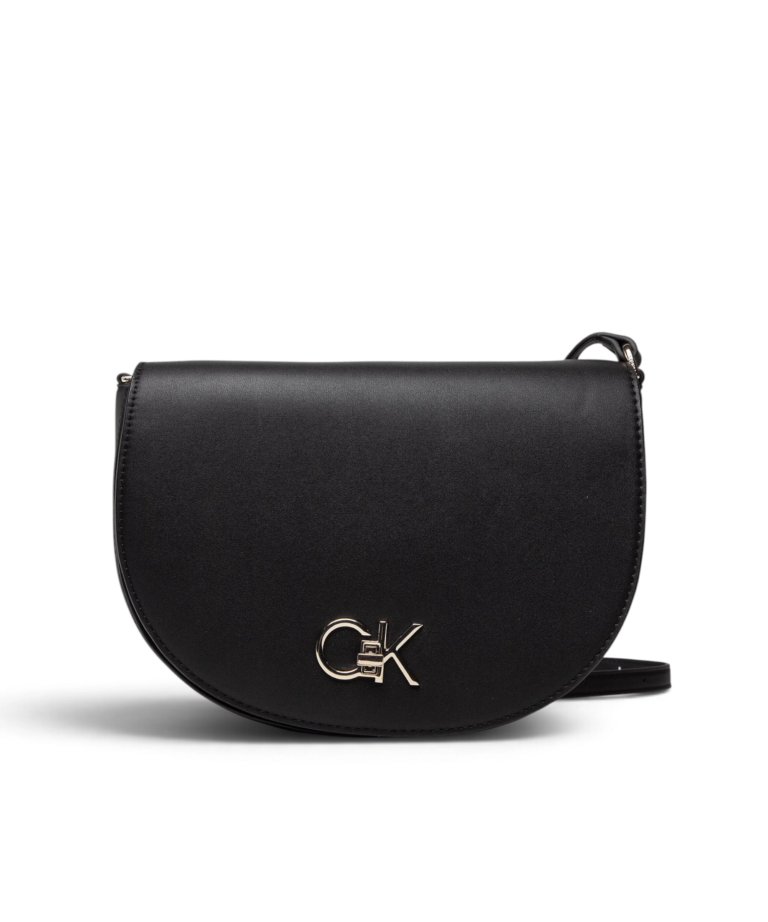 Calvin Klein - Γυναικεία Τσάντα Ώμου Ck Re-Lock Saddle Bag K60K609871-BAX Μαύρο