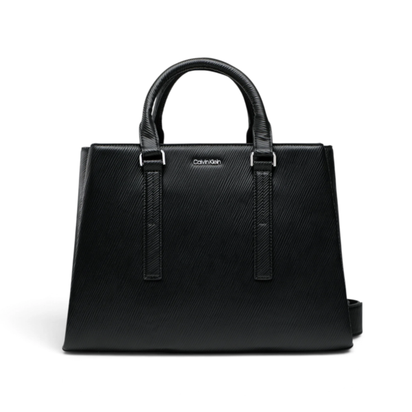 Calvin Klein - Γυναικεία Τσάντα Ώμου/Χειρός Elevated Tote Md Saffiano K60K610195-BAX Μαύρο