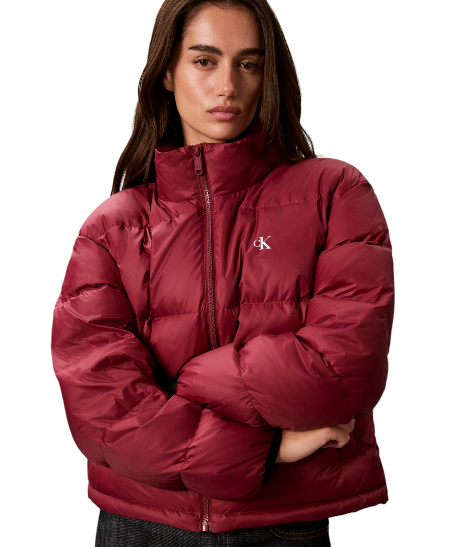 Calvin Klein – Γυναικείο Μπουφάν Short Down Puffer relaxed Fit LV047H500G-VG5 Μπορντό (4) Calvin Klein - Γυναικείο Μπουφάν Short Down Puffer relaxed Fit LV047H500G-VG5 Μπορντό LV047H500G-VG5