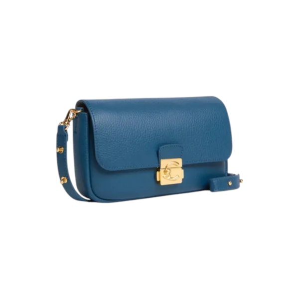 Coccinelle - Γυναικεία τσάντα Ώμου C-Me Lock Mini Bag E5U4K520101-B27 Μπλε E5U4K520101-B27