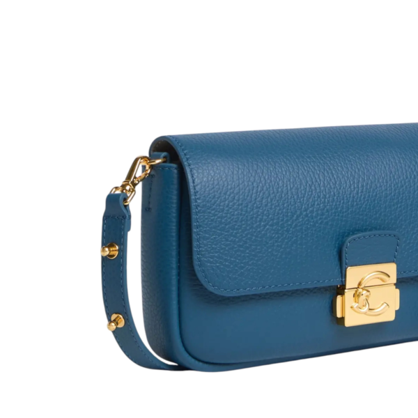 Coccinelle - Γυναικεία τσάντα Ώμου C-Me Lock Mini Bag E5U4K520101-B27 Μπλε E5U4K520101-B27