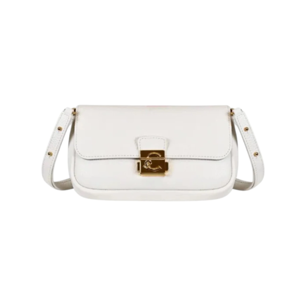 Coccinelle - Γυναικεία τσάντα Ώμου C-Me Lock Mini Bag E5U4K520101-N17 Λευκό