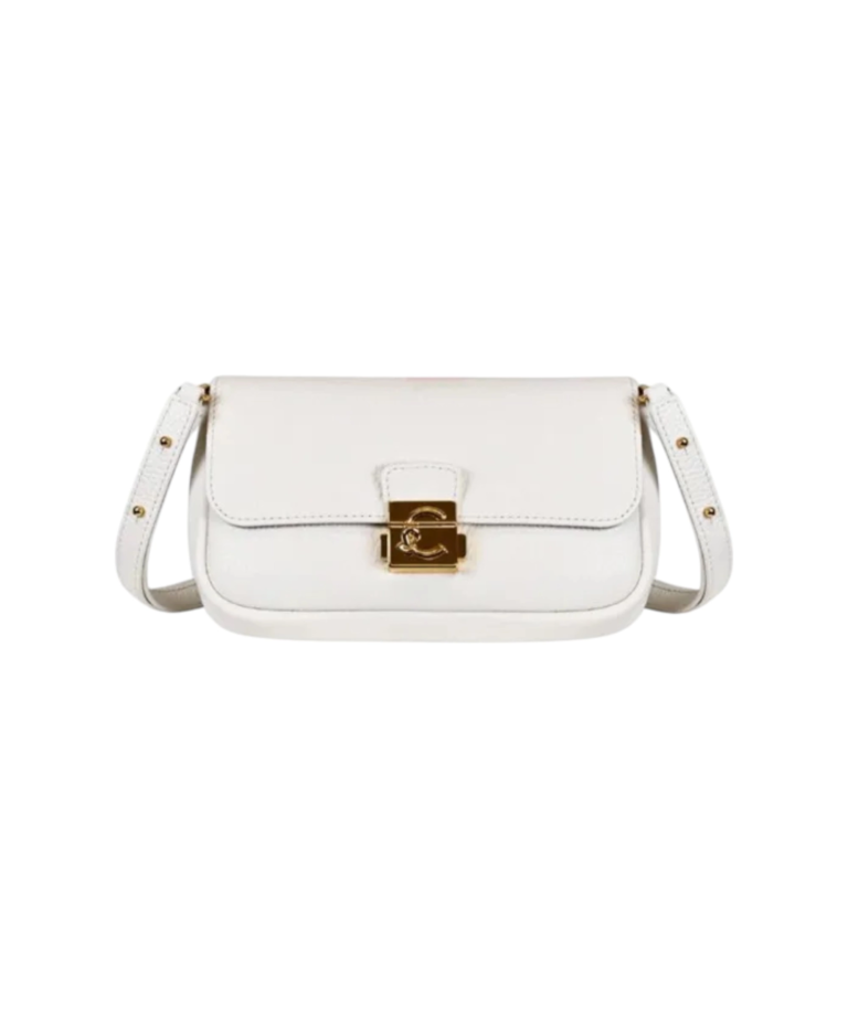 Coccinelle - Γυναικεία τσάντα Ώμου C-Me Lock Mini Bag E5U4K520101-N17 Λευκό