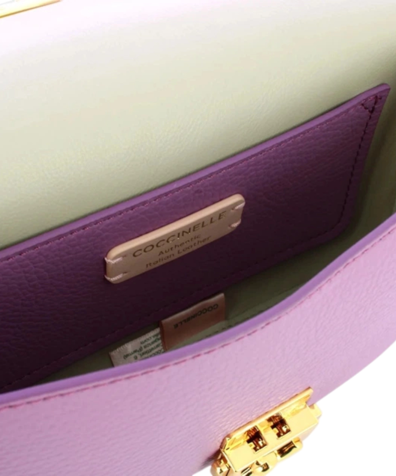 Coccinelle – Γυναικεία τσάντα Ώμου C-Me Lock Mini Bag E5U4K520101-P19 Λιλά (4) Coccinelle - Γυναικεία τσάντα Ώμου C-Me Lock Mini Bag E5U4K520101-P19 Λιλά E5U4K520101-P19