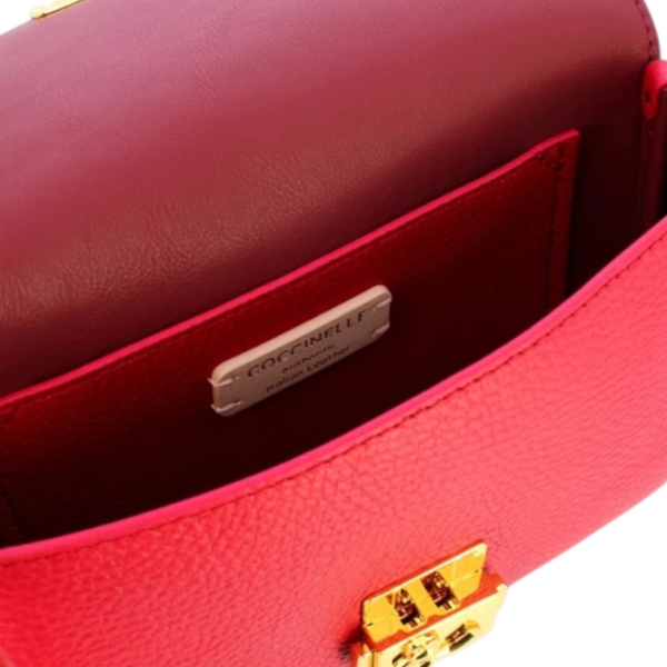 Coccinelle - Γυναικεία τσάντα Ώμου C-Me Lock Mini Bag E5U4K520101-R02 Κόκκινο E5U4K520101-R02